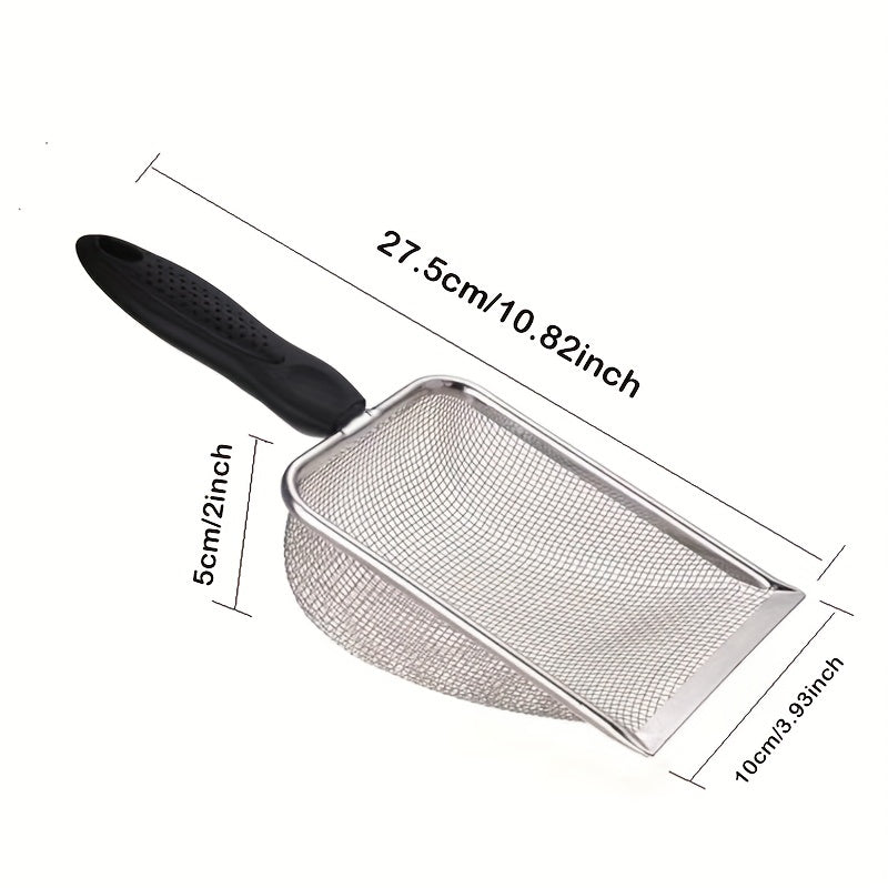 Stainless Steel Cat Litter Scooper Fine Mesh Cleaning Tool