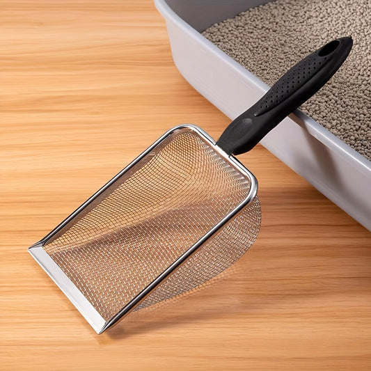 Stainless Steel Cat Litter Scooper Fine Mesh Cleaning Tool