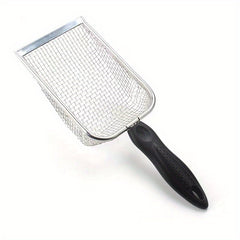 Stainless Steel Cat Litter Scooper Fine Mesh Cleaning Tool