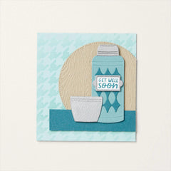 Warm Insulation Cup Clean Stamps And Cutting Dies Set