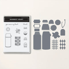 Warm Insulation Cup Clean Stamps And Cutting Dies Set