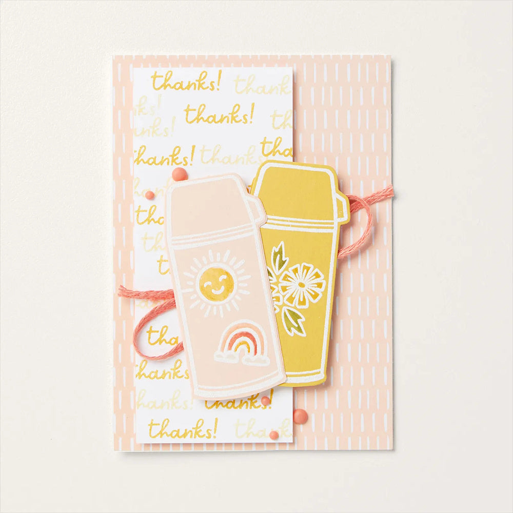 Warm Insulation Cup Clean Stamps And Cutting Dies Set