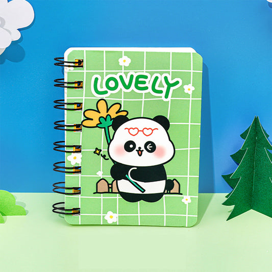 Cute Panda Flower A7 Notebook 80 Pages