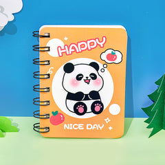 Cute Panda Flower A7 Notebook 80 Pages