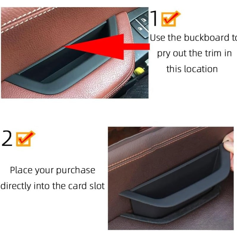 X3 X4 Inner Door Handle Pull Trim Cover F25 F26 Driver Side Container Armrest
