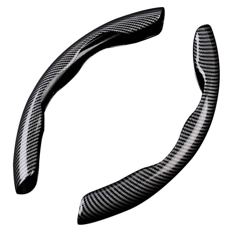15in Carbon Fiber Steering Wheel Booster Cover Anti-Skid