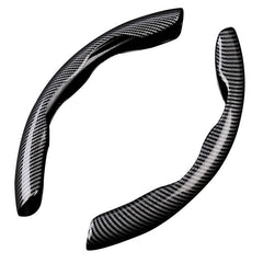 15in Carbon Fiber Steering Wheel Booster Cover Anti-Skid