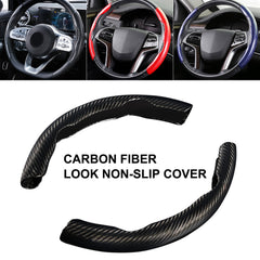 15in Carbon Fiber Steering Wheel Booster Cover Anti-Skid