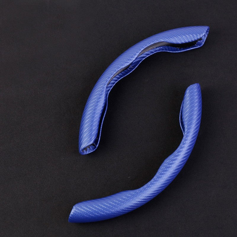 15in Carbon Fiber Steering Wheel Booster Cover Anti-Skid