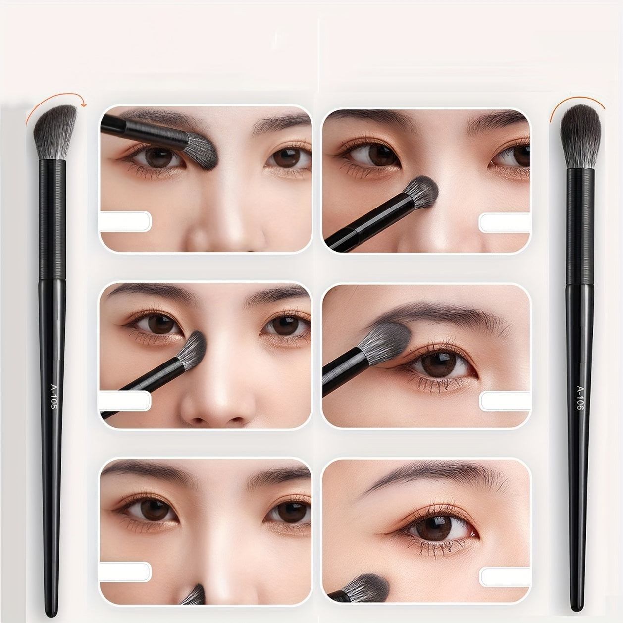 Precision Eyeshadow Brush for Professional Eye Makeup