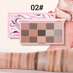 Halloween Pearly Sequin Finish Orange Brown Eyeshadow Palette
