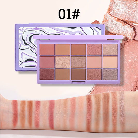 Halloween Pearly Sequin Finish Orange Brown Eyeshadow Palette