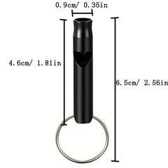 10pcs Colorful Emergency Survival Whistle With Keychain