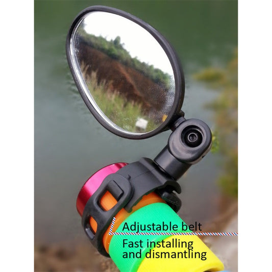 2pcs Bike Mirrors Wide angle Convex Mirror for Bicycle Flat View Mirror