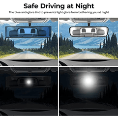 Universal Panoramic Convex Rearview Mirror Clip on Wide Angle Rear View Mirror