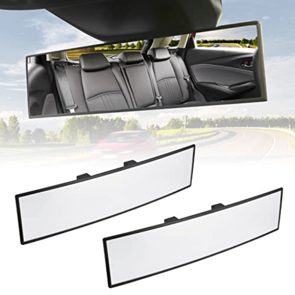 Universal Panoramic Convex Rearview Mirror Clip on Wide Angle Rear View Mirror