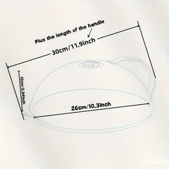 Microwave Food Anti Sputtering Cover with Handle Heat Resistant Lid