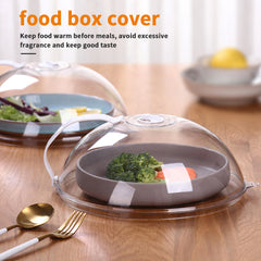 Microwave Food Anti Sputtering Cover with Handle Heat Resistant Lid