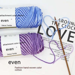 8 Strand Extra Thick Colored Cotton Scarf Thread Warm Yarn for DIY Knitting