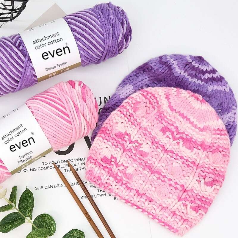 8 Strand Extra Thick Colored Cotton Scarf Thread Warm Yarn for DIY Knitting