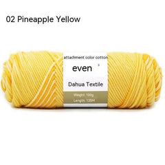 8 Strand Extra Thick Colored Cotton Scarf Thread Warm Yarn for DIY Knitting