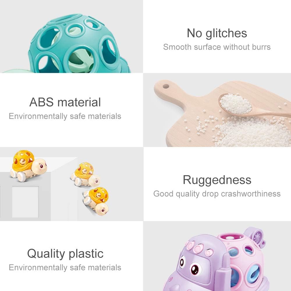 Soft Rubber Push And Go Vehicles Baby Car Toy