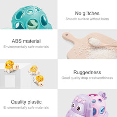 Soft Rubber Push And Go Vehicles Baby Car Toy