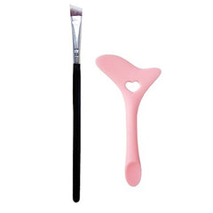 Slanted Thin Winged Eyeliner Brush Silicone Stencils Makeup Aid