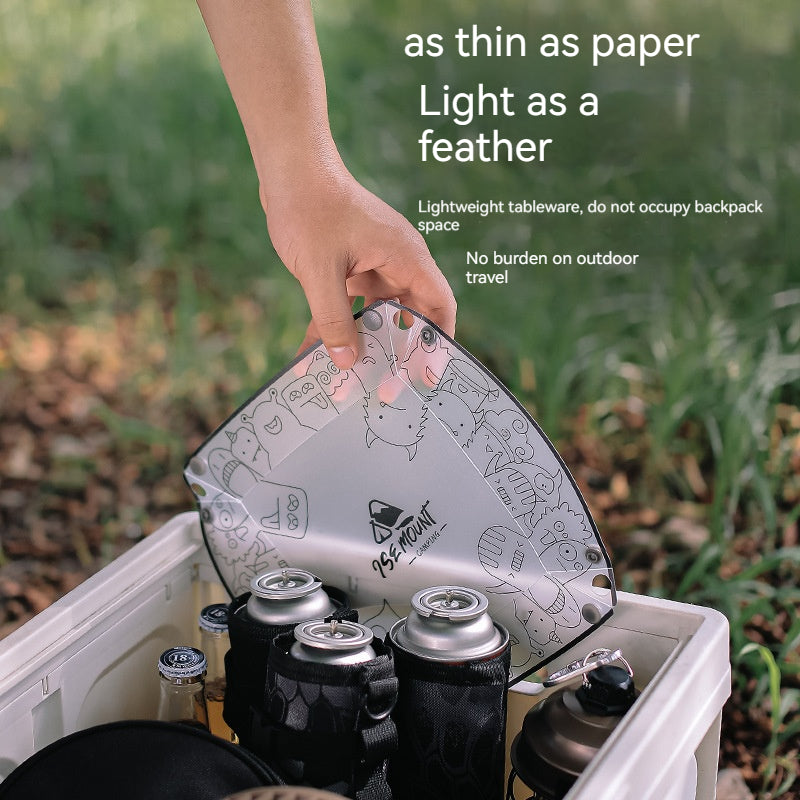 Outdoor Ultra light Folding Tableware Set