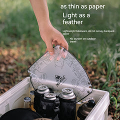 Outdoor Ultra light Folding Tableware Set