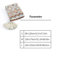 Sunlight Blanket Knitted Bohemian Blanket Nap Sofa Blanket