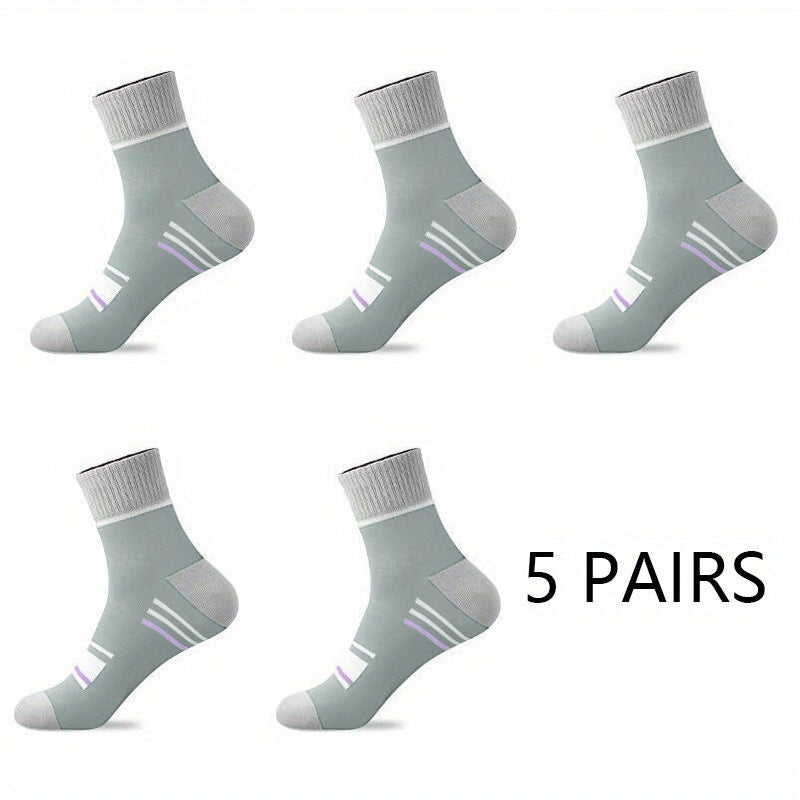 5 Pairs Cotton Low Cut Socks for Men