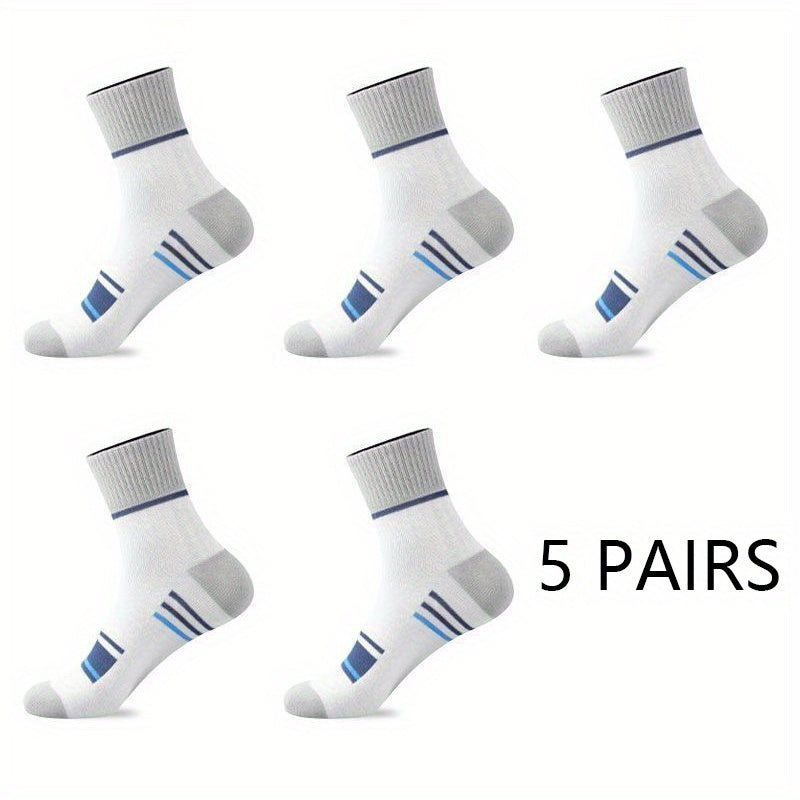 5 Pairs Cotton Low Cut Socks for Men