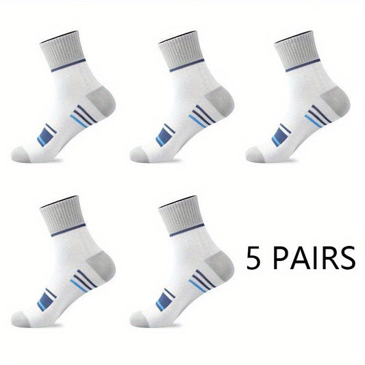 5 Pairs Cotton Low Cut Socks for Men