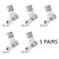 5 Pairs Cotton Low Cut Socks for Men