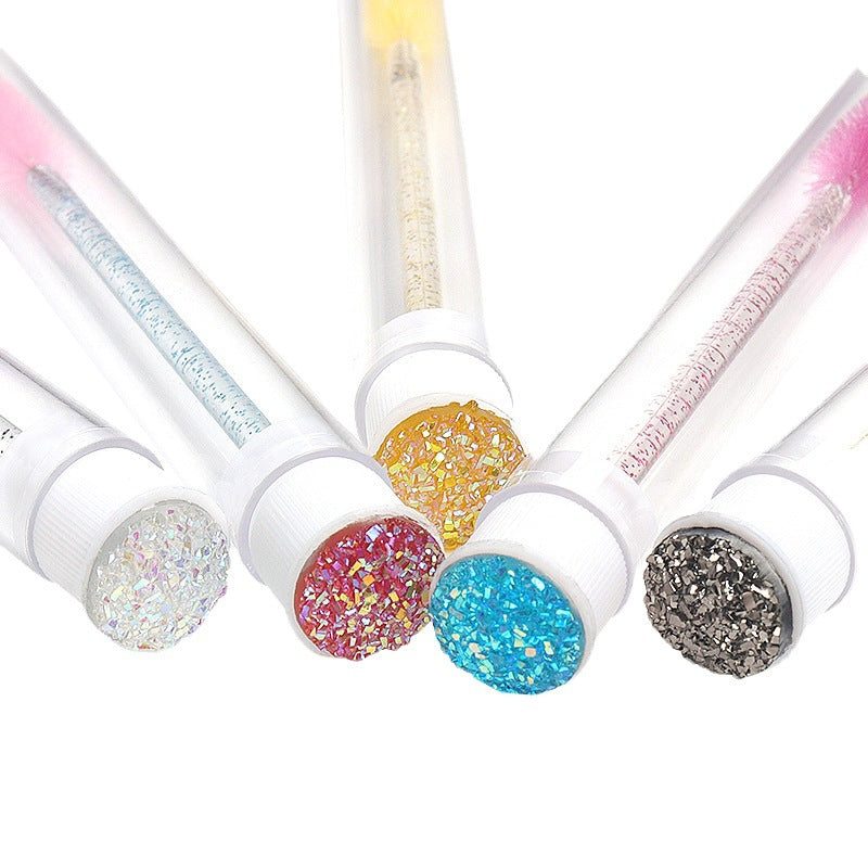 5PCS Mascara Wand Tube Clear Eyelash Extension Brushes