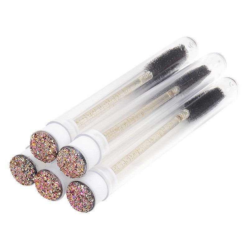 5PCS Mascara Wand Tube Clear Eyelash Extension Brushes