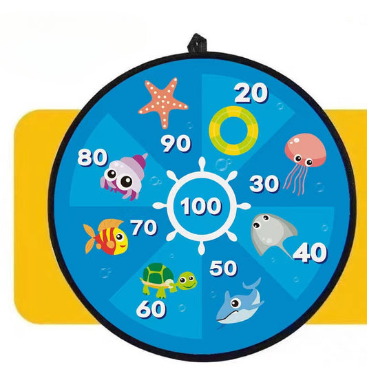 6pcs Kids Dart Board With Sticky Balls Boys Toys Indoor Sport Fun Party Toys