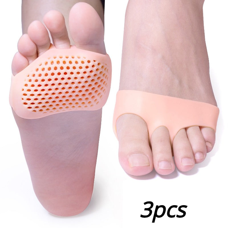 3pcs Women's Silicone Forefoot Pad Non-slip Foot Protection for High Heels