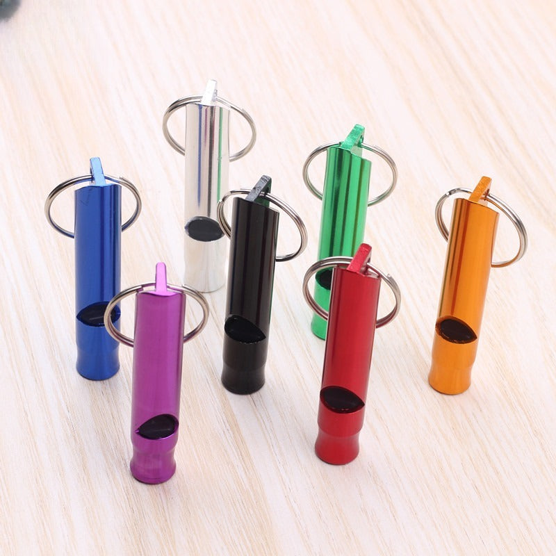 4pcs Small Aluminum Survival Whistle for Outdoor Camping Hiking Emergency