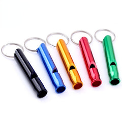 4pcs Small Aluminum Survival Whistle for Outdoor Camping Hiking Emergency