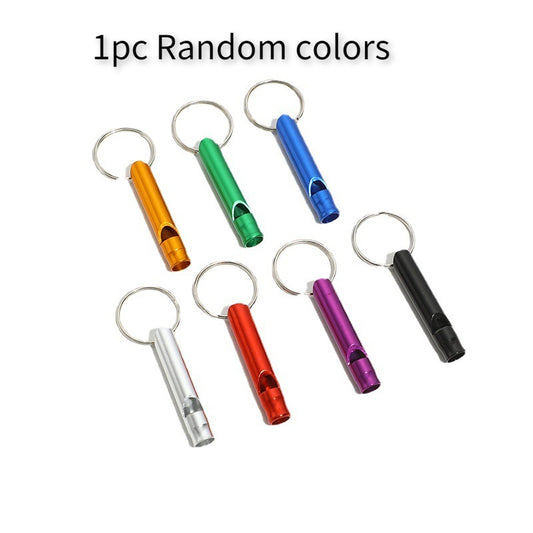 4pcs Small Aluminum Survival Whistle for Outdoor Camping Hiking Emergency