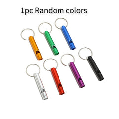 4pcs Small Aluminum Survival Whistle for Outdoor Camping Hiking Emergency