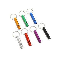 4pcs Small Aluminum Survival Whistle for Outdoor Camping Hiking Emergency
