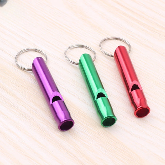 4pcs Small Aluminum Survival Whistle for Outdoor Camping Hiking Emergency