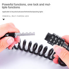 Steel Wire Chain Lock Bike Anti-theft Password Rope Lock