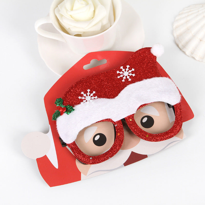 Unique Glasses Frame Decors Christmas Halloween Cosplay Costume Props Decors