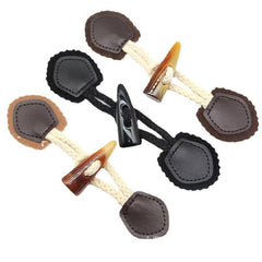 3 Pairs Resin Horn Buckle Leather Belt Rope Buckle