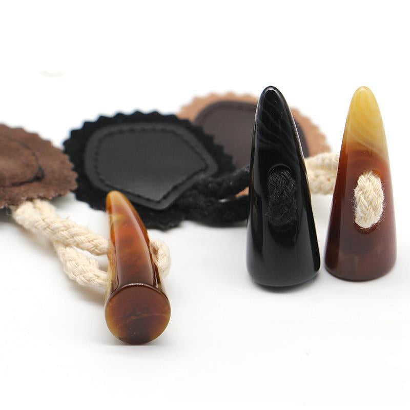 3 Pairs Resin Horn Buckle Leather Belt Rope Buckle