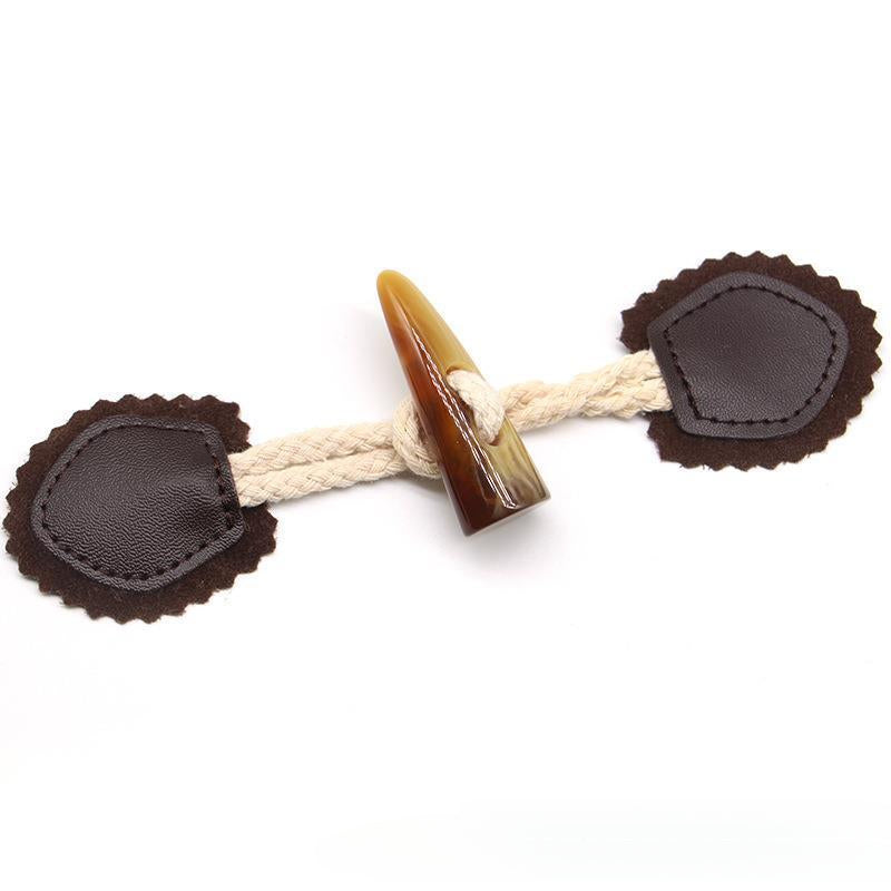 3 Pairs Resin Horn Buckle Leather Belt Rope Buckle